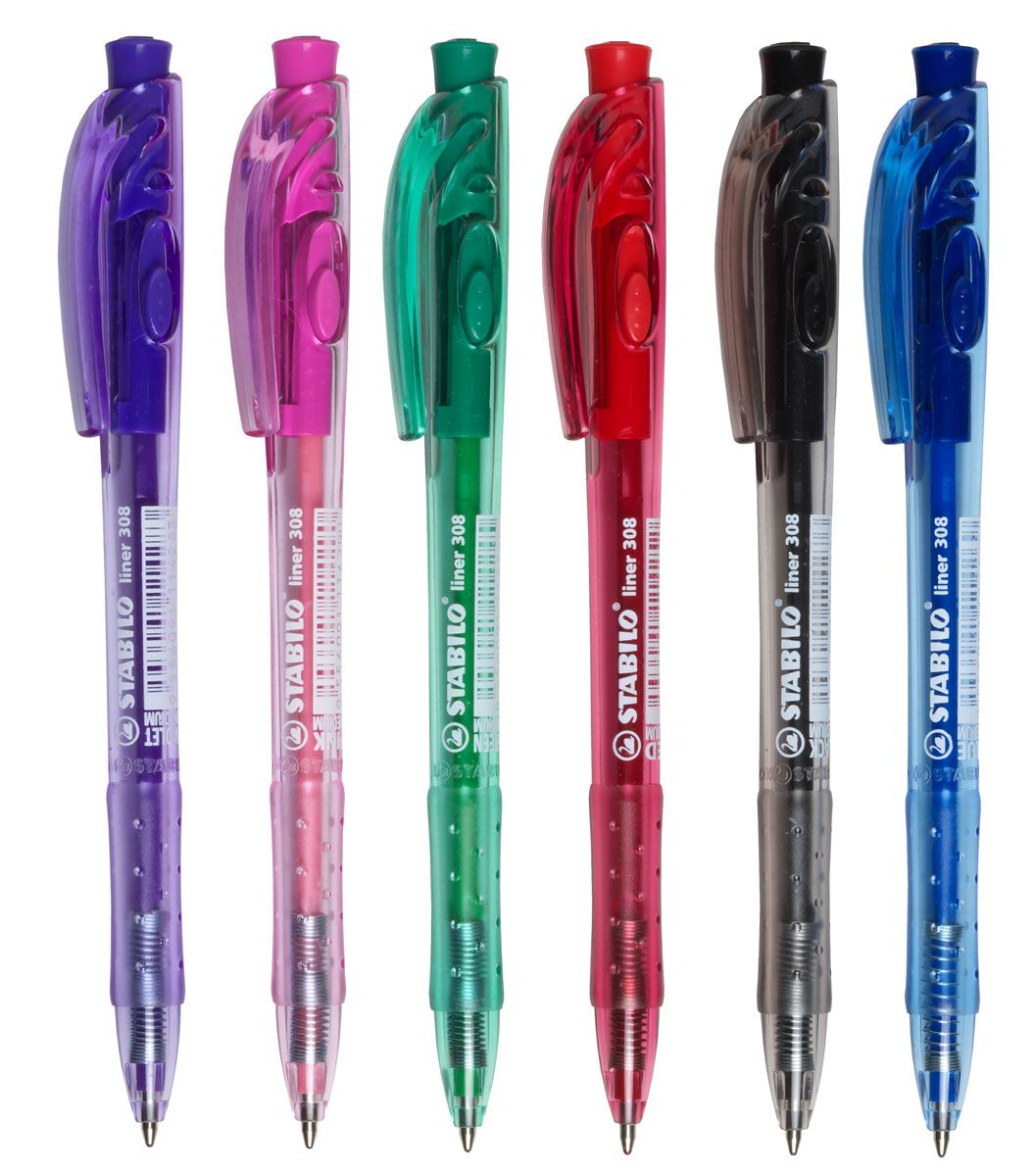 STABILO Liner Click Ballpoint Pen: Medium Assorted