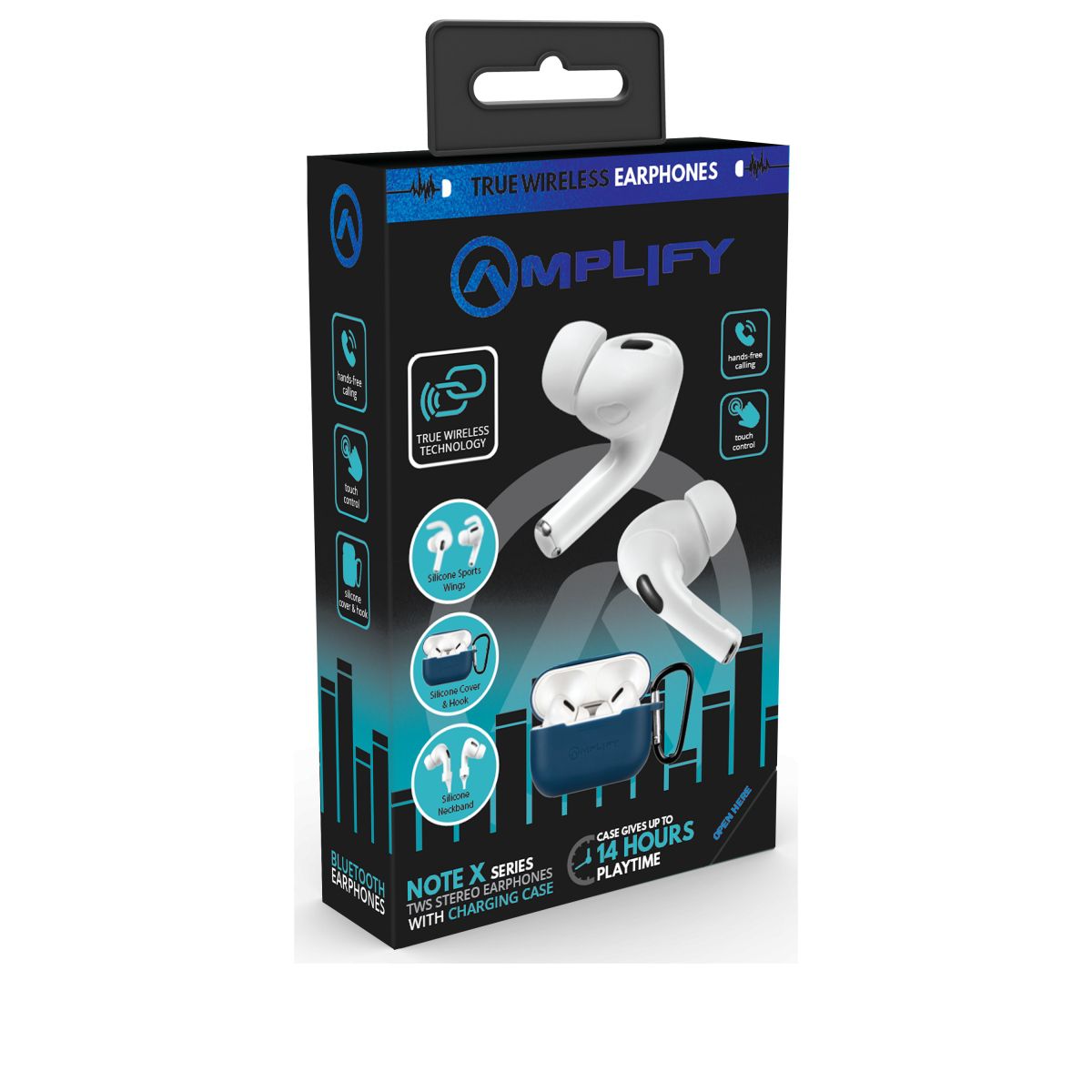 Amplify Note TWS Earphones X Series Charging Case White